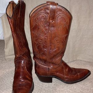 Dan Post El Paso Genuine Lizard Cowgirl Boots (6)